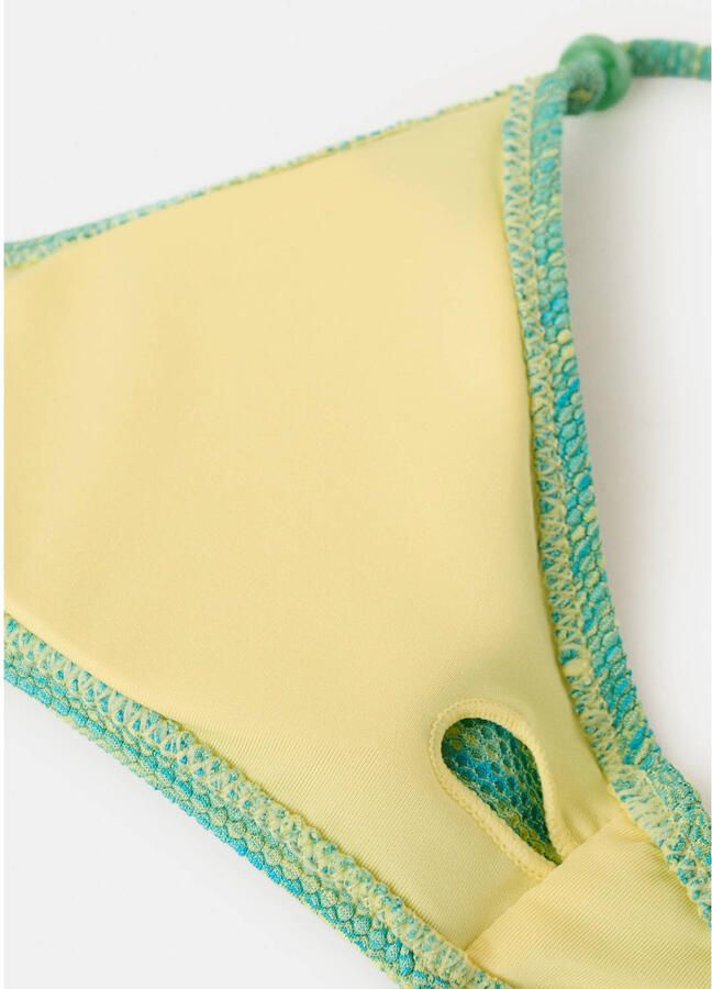 MANGO TEEN crop bikini groen geel - Foto 2