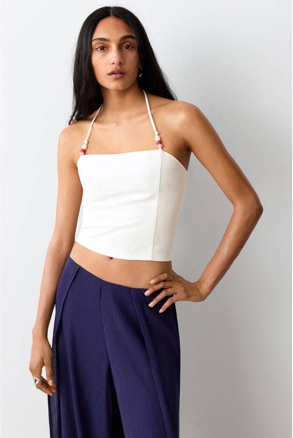 MANGO TEEN cropped top wit