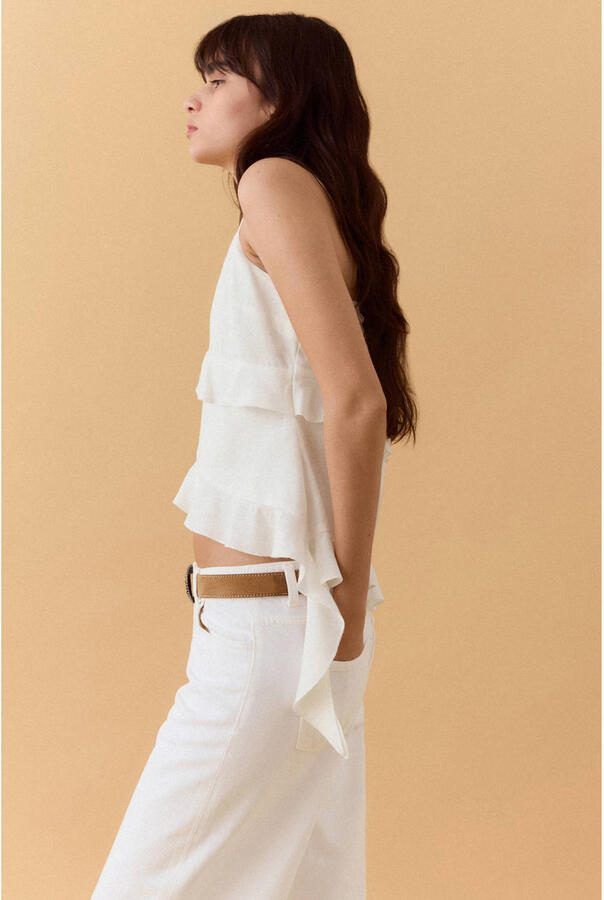 MANGO TEEN cropped top wit - Foto 3