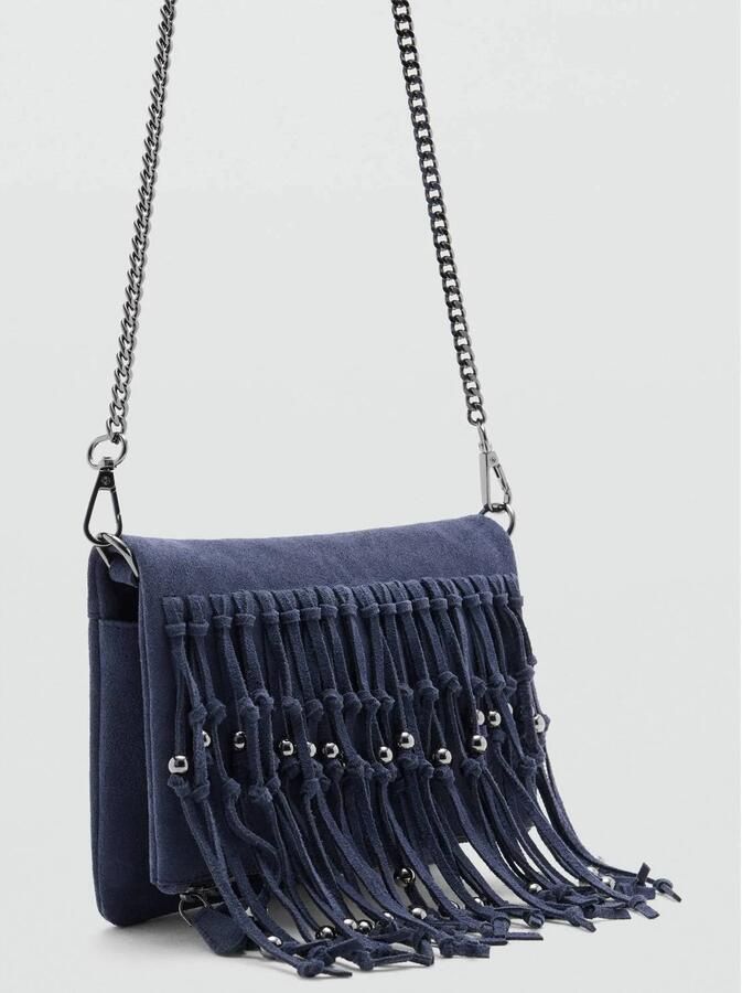 MANGO TEEN crossbody tas donkerblauw Meisjes Suèdelook Effen - Foto 2