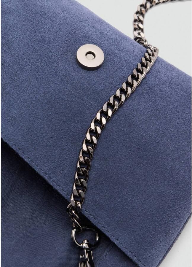 MANGO TEEN crossbody tas donkerblauw Meisjes Suèdelook Effen - Foto 3
