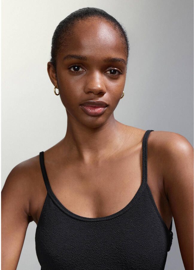 MANGO TEEN cut-out badpak zwart