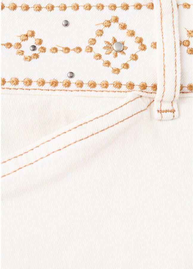 MANGO TEEN denim mini rok ecru - Foto 2