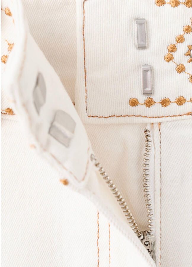 MANGO TEEN denim mini rok ecru - Foto 3