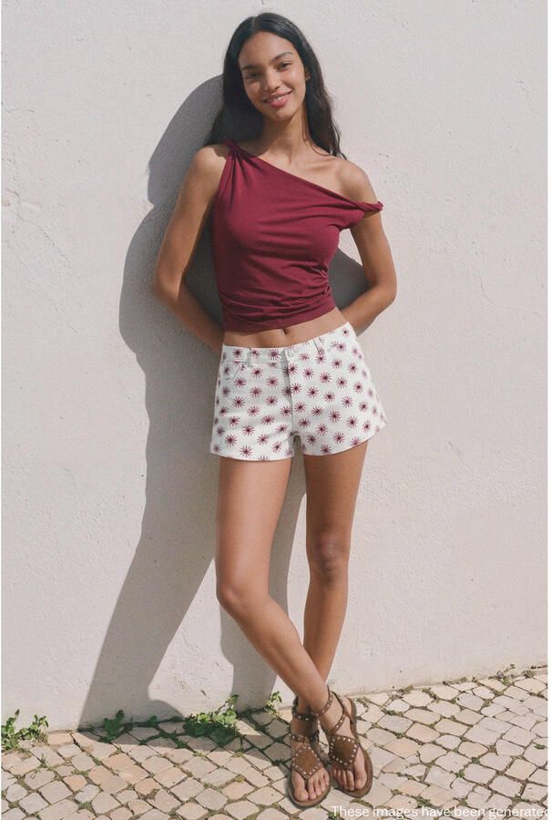MANGO TEEN denim short wit