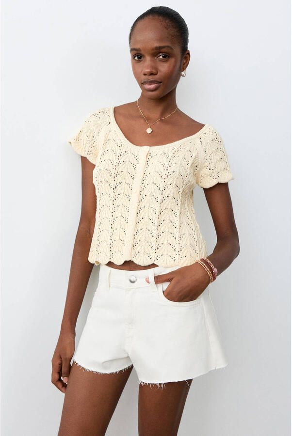 MANGO TEEN denim short wit