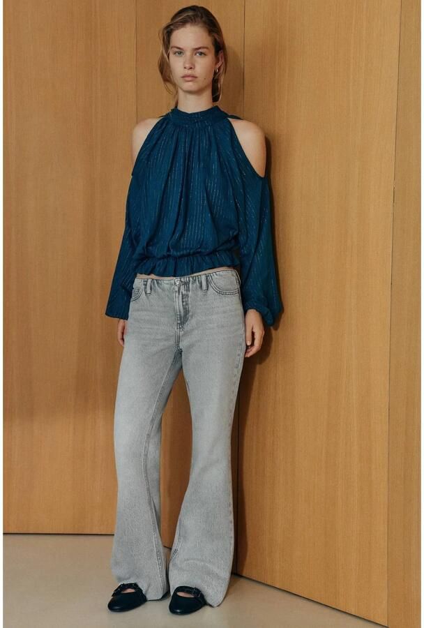 MANGO TEEN flared jeans changeant grijs Meisjes Denim Effen (XXS) - Foto 3