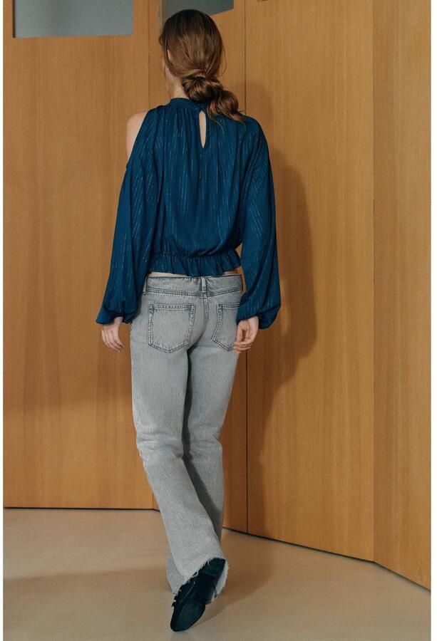 MANGO TEEN flared jeans changeant grijs Meisjes Denim Effen (XXS) - Foto 2