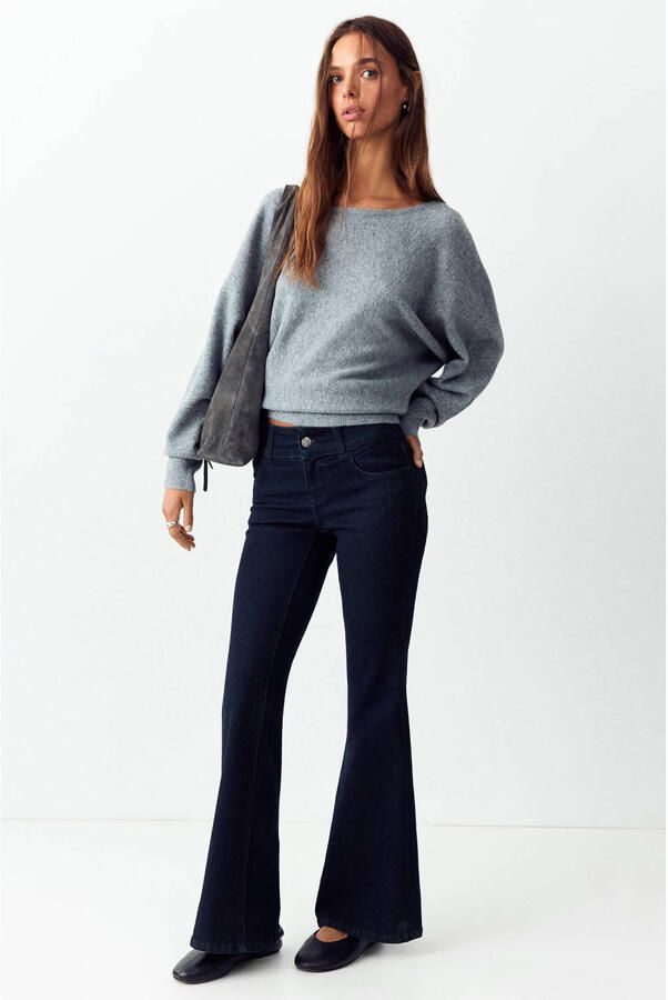 MANGO TEEN flared jeans donkerblauw