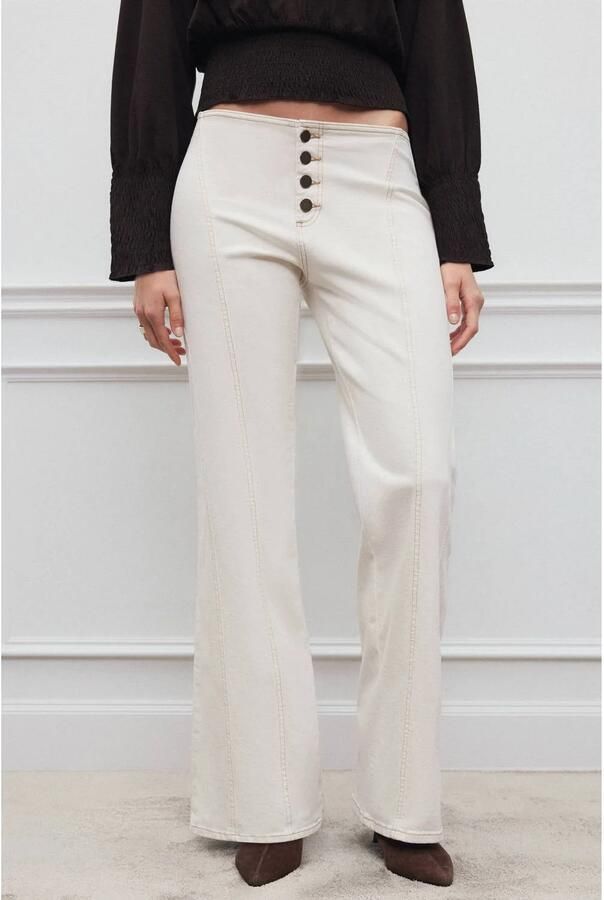 MANGO TEEN flared jeans naturel wit - Foto 2