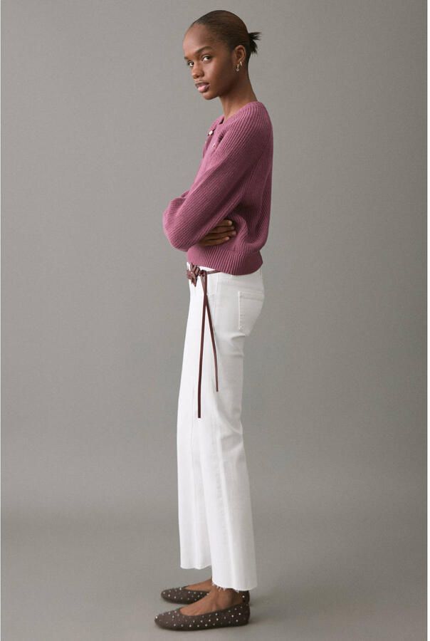 MANGO TEEN flared jeans wit - Foto 3