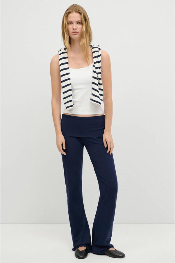 MANGO TEEN flared legging donkerblauw