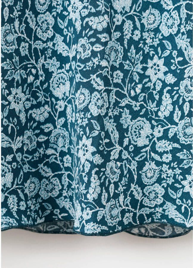MANGO TEEN gebloemde maxi rok blauw - Foto 2