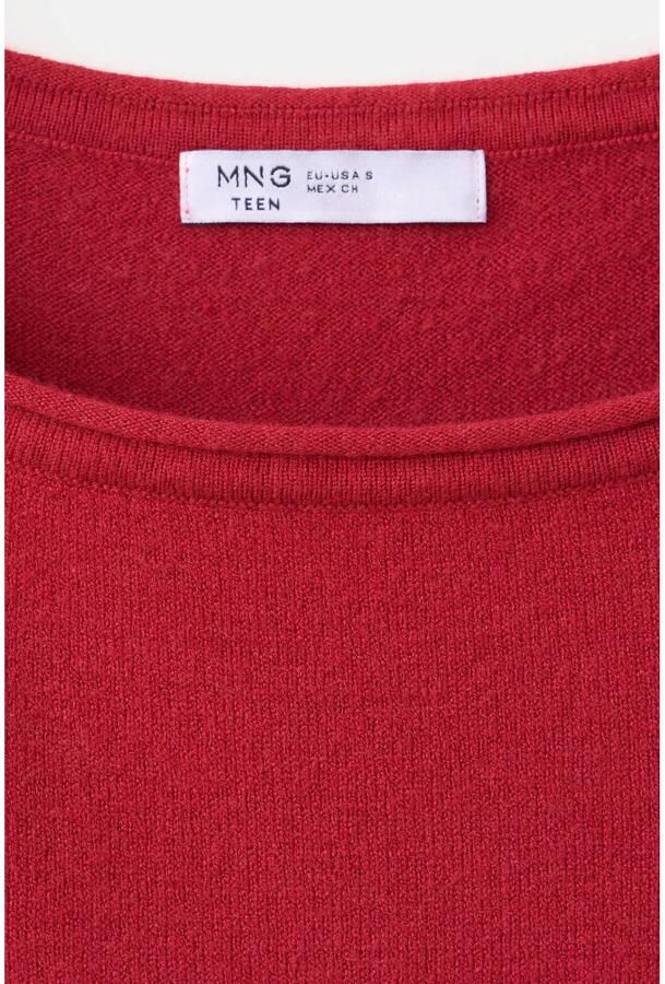 MANGO TEEN gebreide top rood - Foto 3