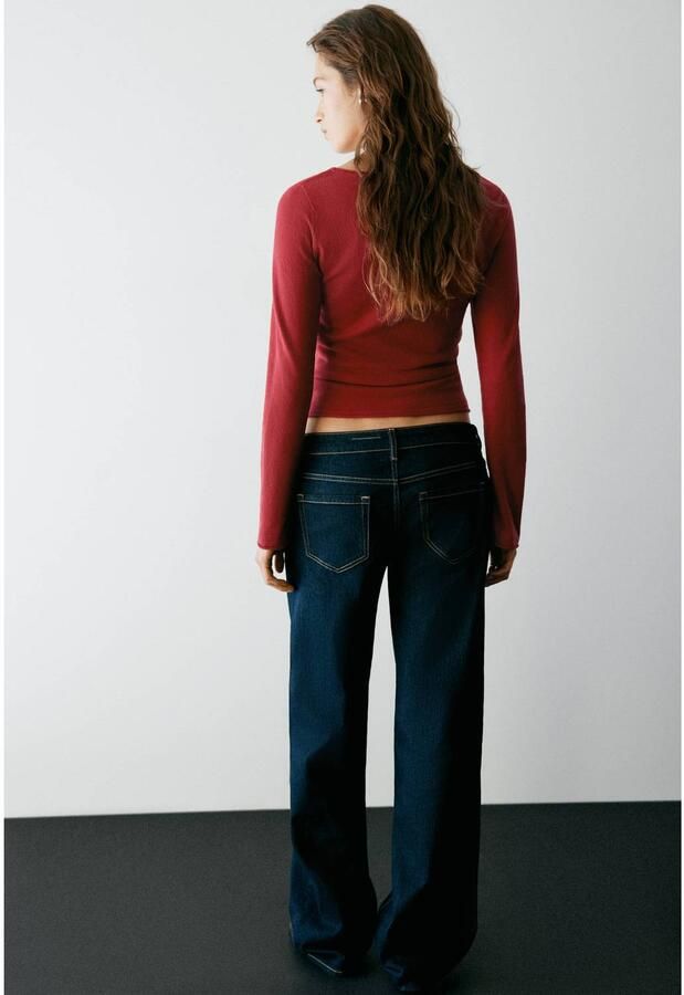 MANGO TEEN gebreide top rood - Foto 2