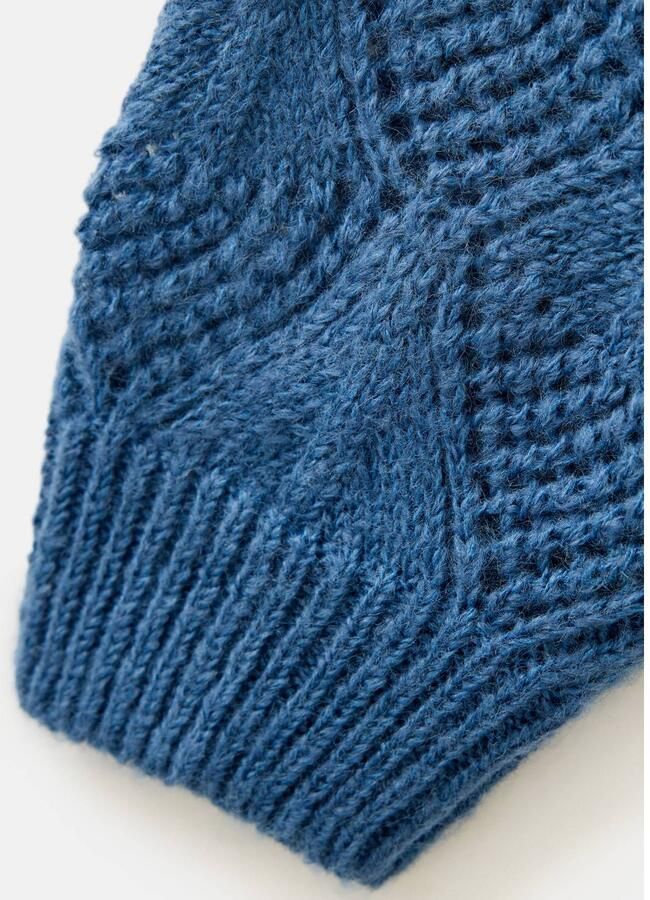 MANGO TEEN gebreide trui blauw Meisjes Polyester Ronde hals Effen maat 152(XXS) - Foto 3