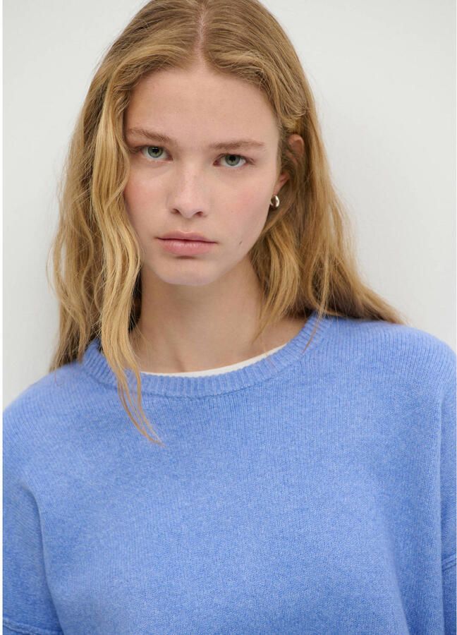 MANGO TEEN gebreide trui middenblauw - Foto 3