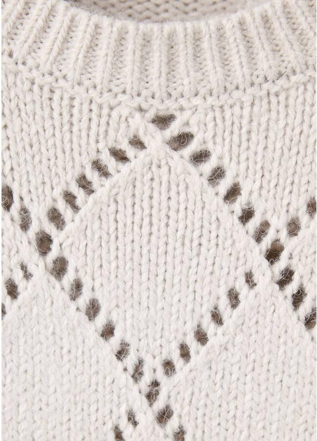 MANGO TEEN gebreide trui zand Beige Meisjes Acryl Ronde hals Effen maat 152(XXS) - Foto 2