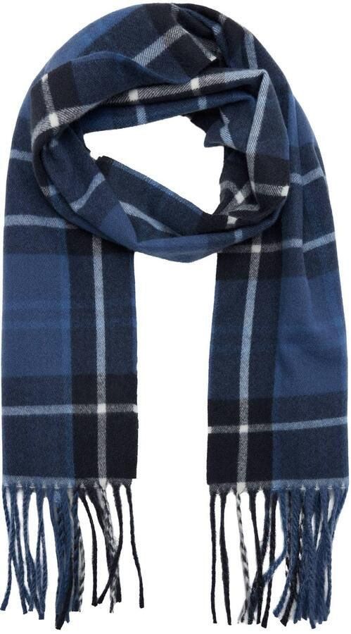 MANGO TEEN geruite sjaal blauw Meisjes Polyester Ruit