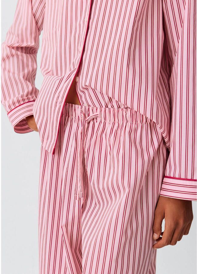 MANGO TEEN gestreepte pyjama roze rood - Foto 2