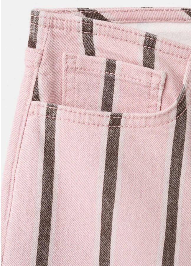 MANGO TEEN gestreepte straight leg jeans roze - Foto 2