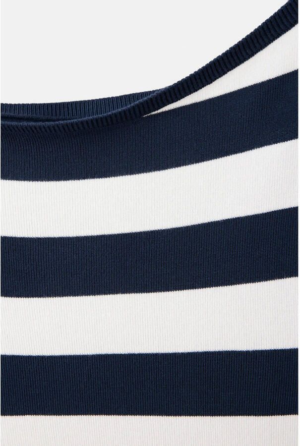 MANGO TEEN gestreepte trui marineblauw - Foto 2