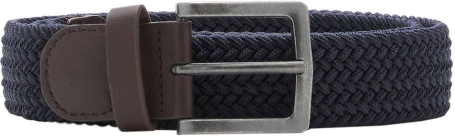 MANGO TEEN gevlochten riem blauw bruin Jongens Polyester Meerkleurig maat 170(S)