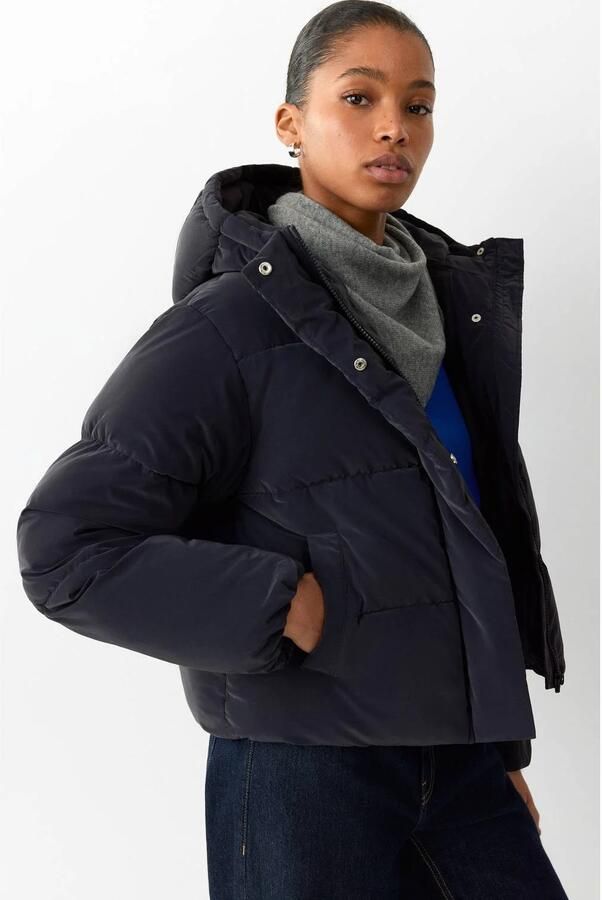 MANGO TEEN gewatteerde winterjas donkerblauw - Foto 2