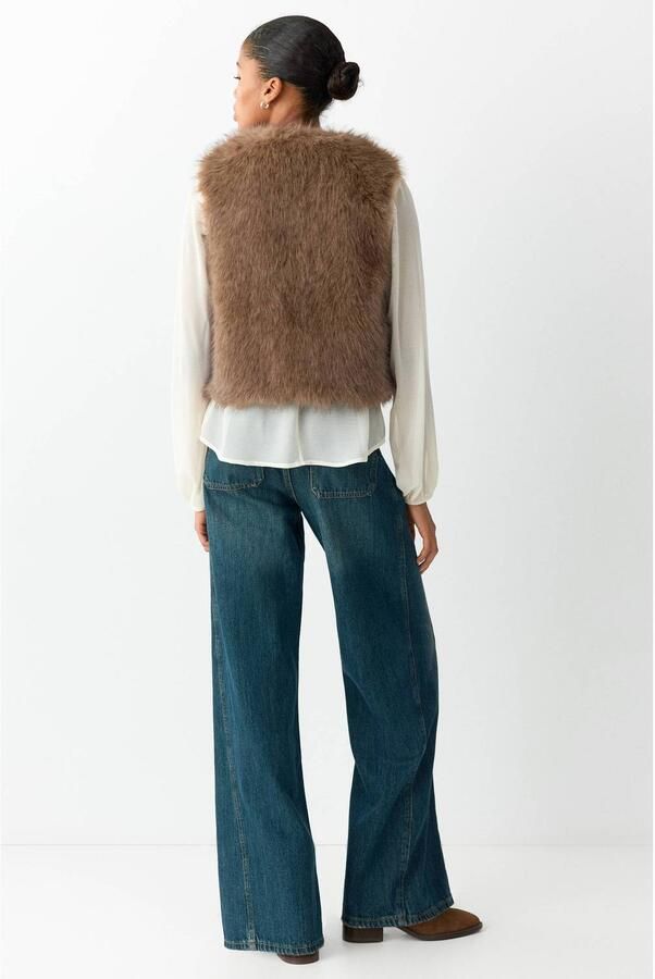 MANGO TEEN gilet lichtbeige - Foto 3