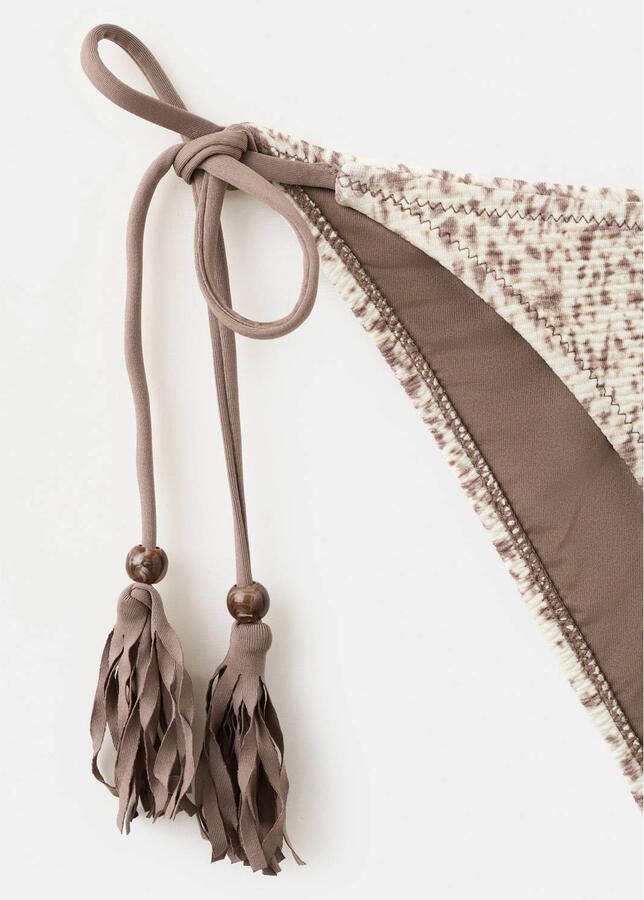 MANGO TEEN halter bikini all over print lichtbruin - Foto 2