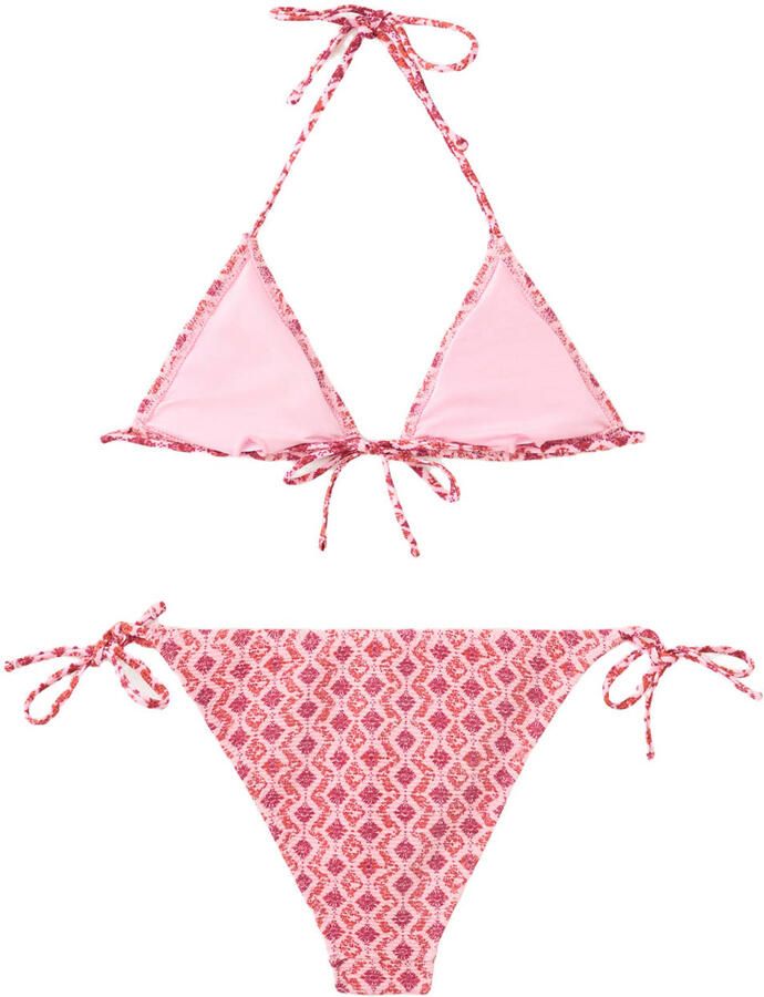 MANGO TEEN halter bikini all over print roze - Foto 2