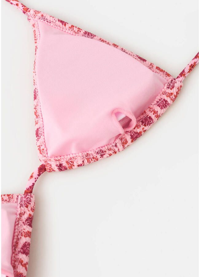 MANGO TEEN halter bikini all over print roze - Foto 3