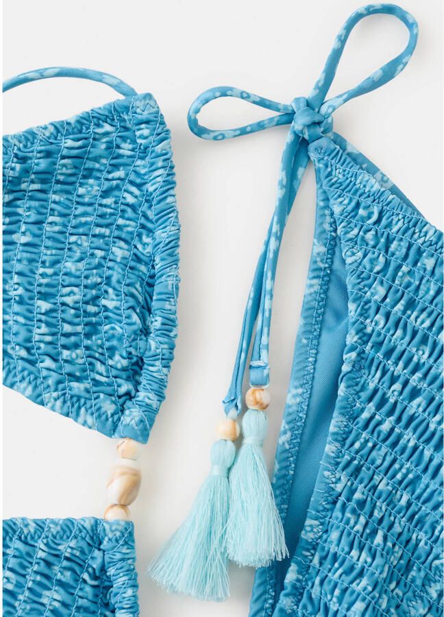 MANGO TEEN halter bikini blauw - Foto 2
