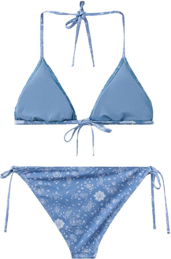 MANGO TEEN halter bikini blauw - Foto 3