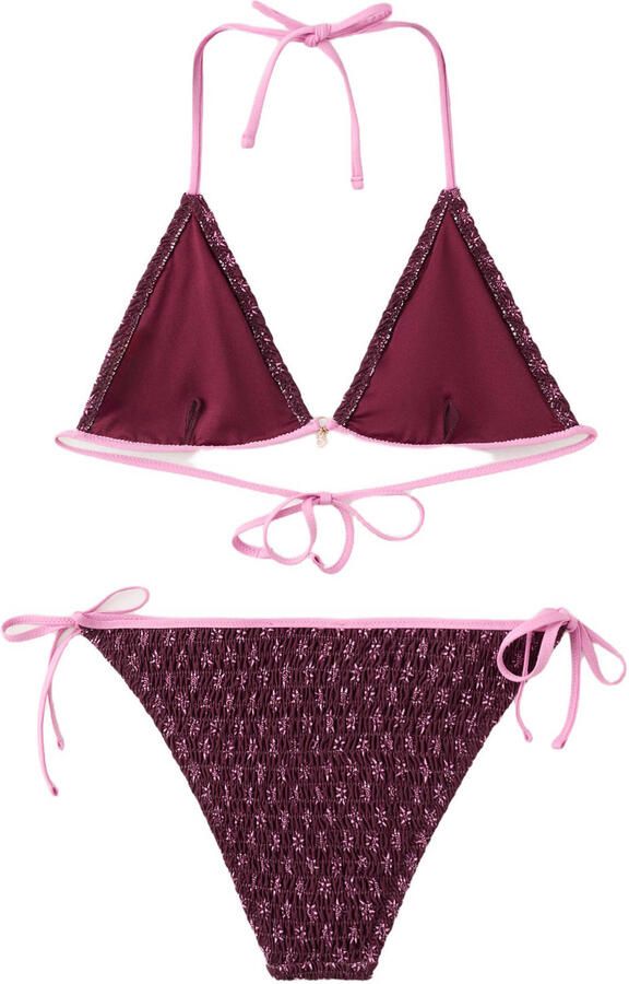MANGO TEEN halter bikini donkerpaars roze - Foto 2
