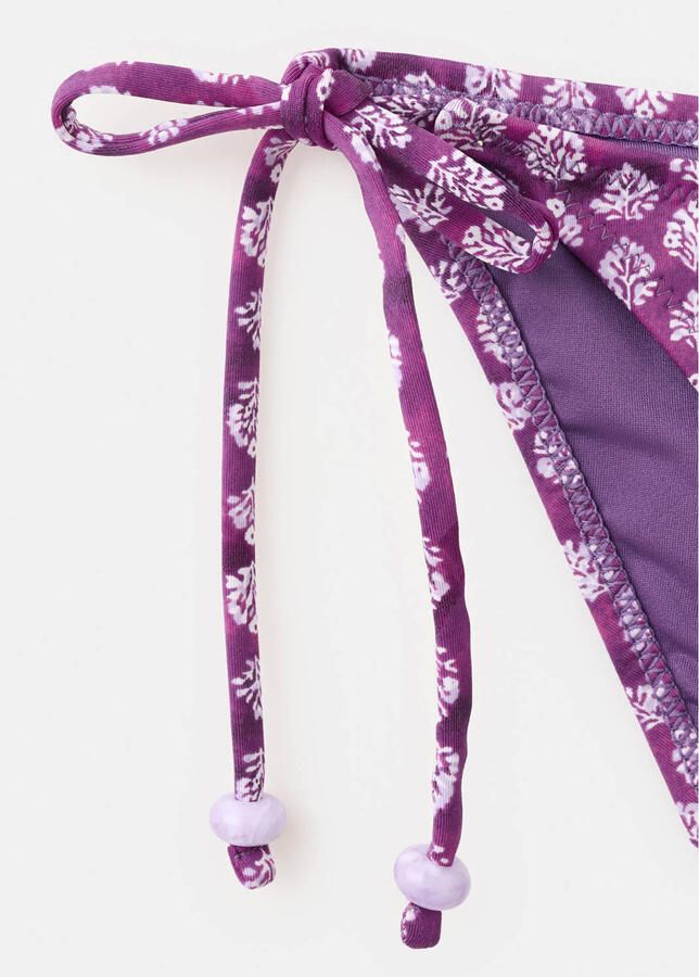 MANGO TEEN halter bikini met bloemen print paars - Foto 2