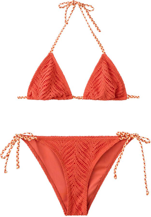 MANGO TEEN halter bikini oranje