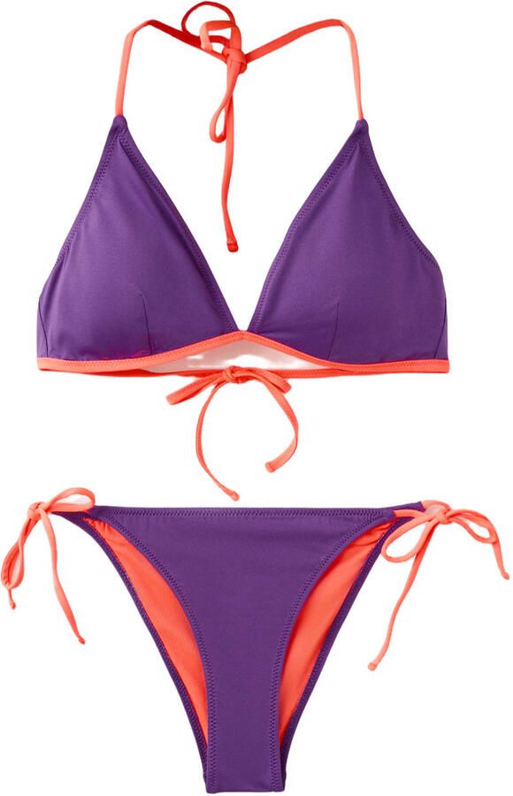 MANGO TEEN halter bikini paars oranje