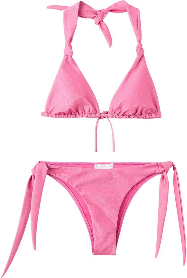 MANGO TEEN halter bikini roze