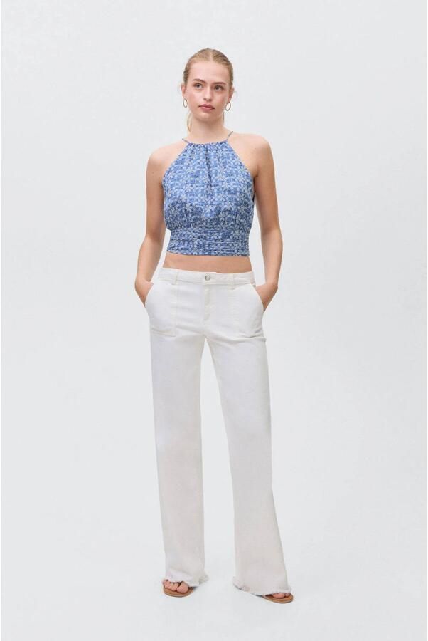 MANGO TEEN haltertop blauw - Foto 3