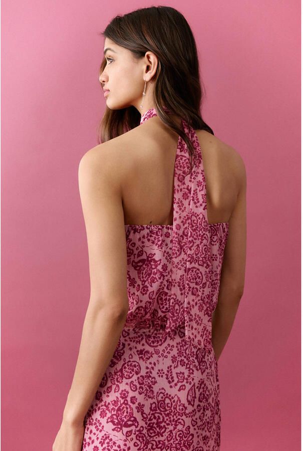 MANGO TEEN haltertop roze - Foto 3