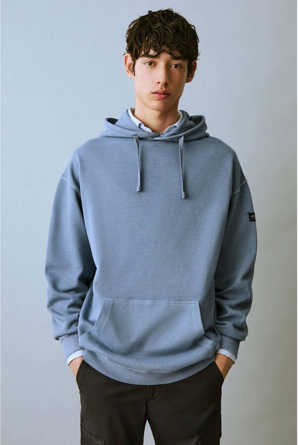 MANGO TEEN hoodie blauw - Foto 1
