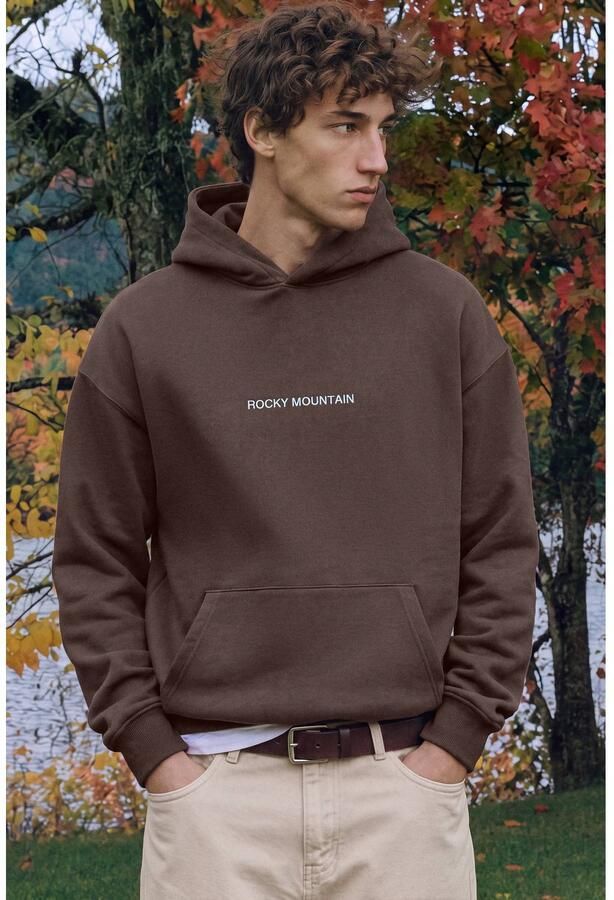 MANGO TEEN hoodie met backprint bruin - Foto 2