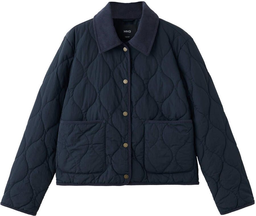 MANGO TEEN gewatteerde tussenjas donkerblauw