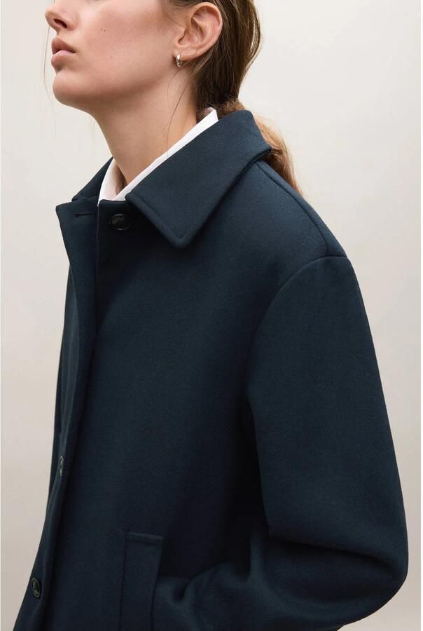 MANGO TEEN mantel jas donkerblauw - Foto 2