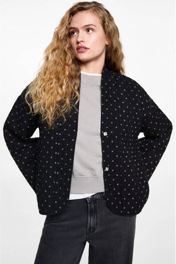 MANGO TEEN jasje voor binnen zwart