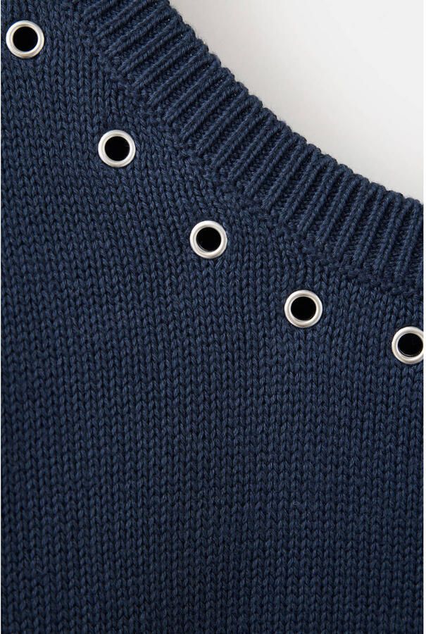 MANGO TEEN katoenen gebreide trui marineblauw - Foto 2