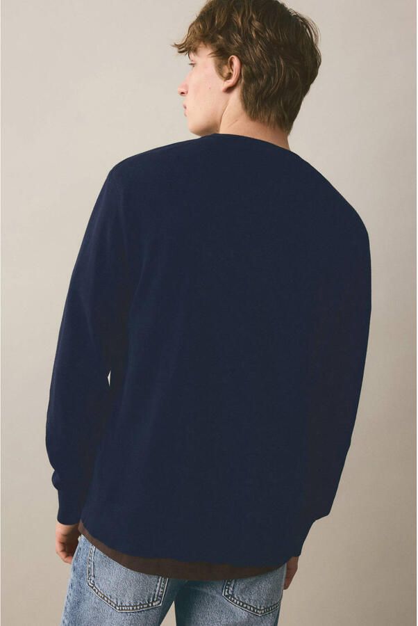 MANGO TEEN katoenen gebreide trui marineblauw - Foto 2