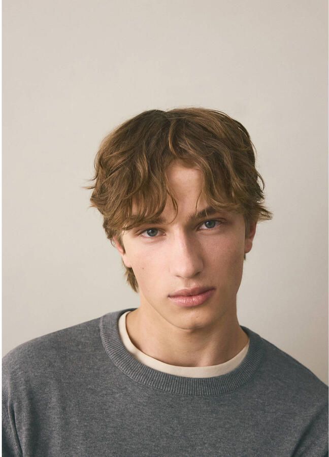 MANGO TEEN katoenen trui grijs - Foto 2