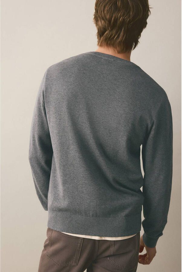 MANGO TEEN katoenen trui grijs - Foto 3